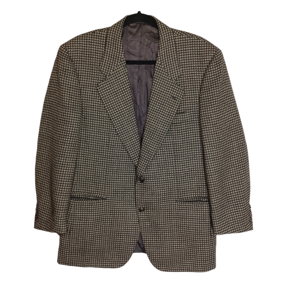 RAVAZZOLO EXCLUSIVELY FOR CUZZENS Alta Sartoria Green Plaid Blazer Jacket 42